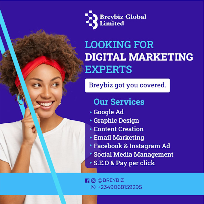 Be your social media manager and content creator by Faithbreey Fiverr