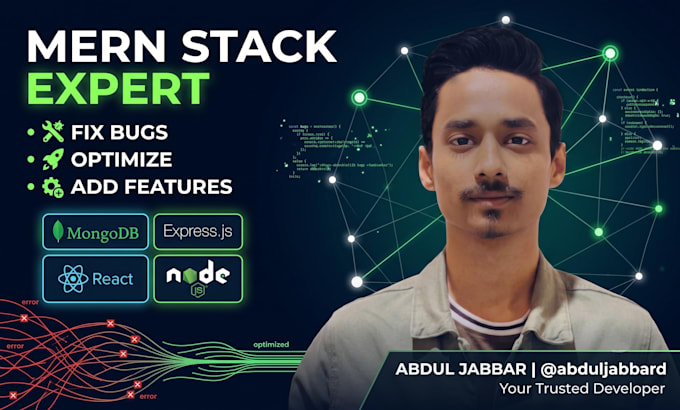 fix bugs, optimize, and add features to your mern stack app