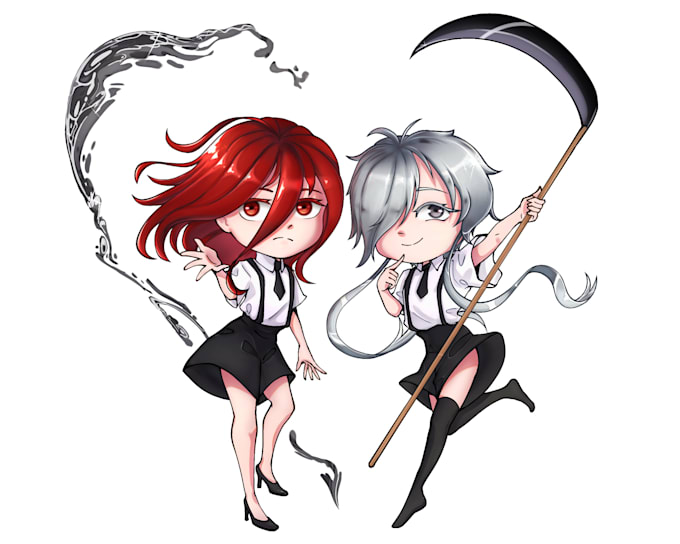 Draw amazing and adorable chibi anime characters for you by Annida12 ...