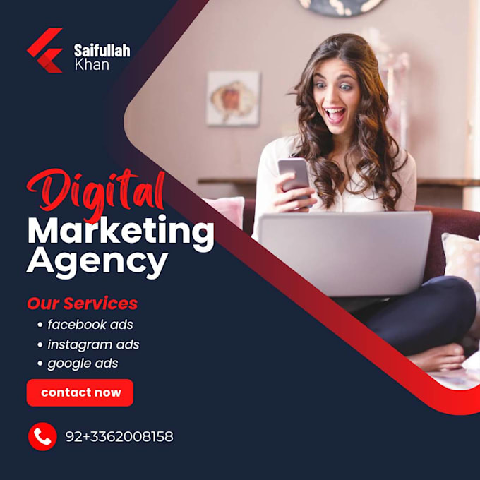 Do digital marketing and run your facebook instagram or google ads by