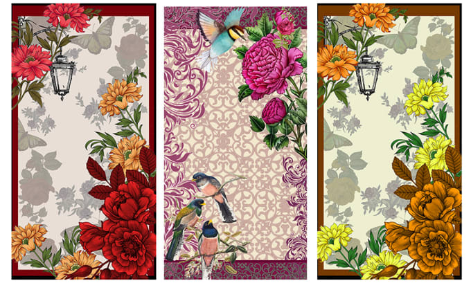 design scarfs and shawls textile designs