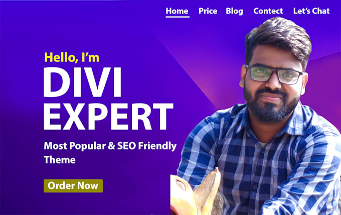 be your divi expert for divi wordpress website using divi builder by divi theme