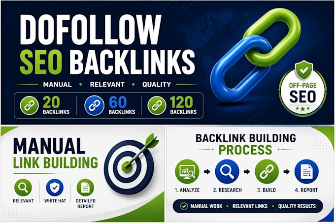 build high quality dofollow SEO backlinks for your website