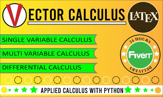 Be your tutor in vector calculus and mathematics by Ali_zaib10 | Fiverr