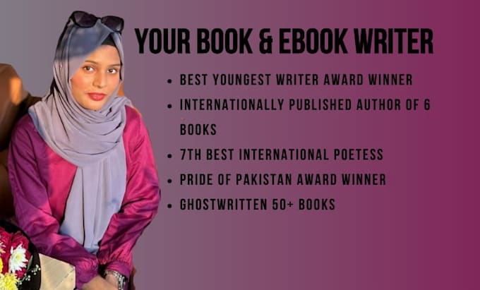 be your fiction and nonfiction book writer and ghostwriter