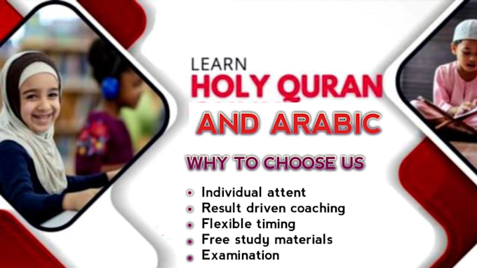 teach you the holy quran and standard arabic