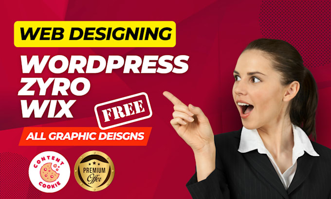design a wordpress, wix, zyro website for you