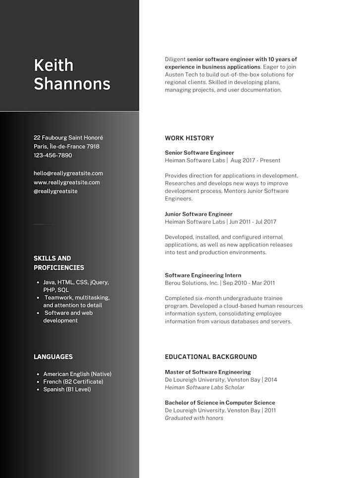 edit a professional resume writing, CV editing, cover letter