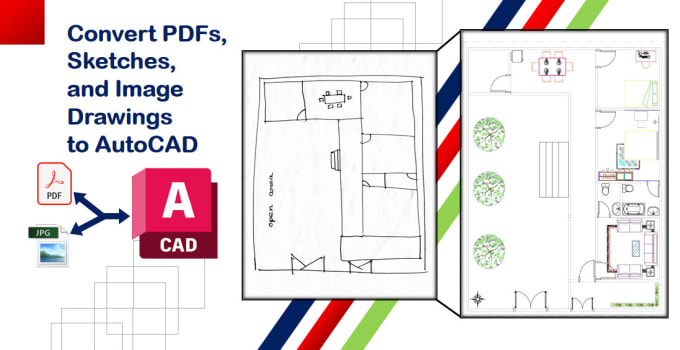 Convert Pdf, Image Or Sketch Drawing To Autocad With Details By  Tanvirmahafuj | Fiverr