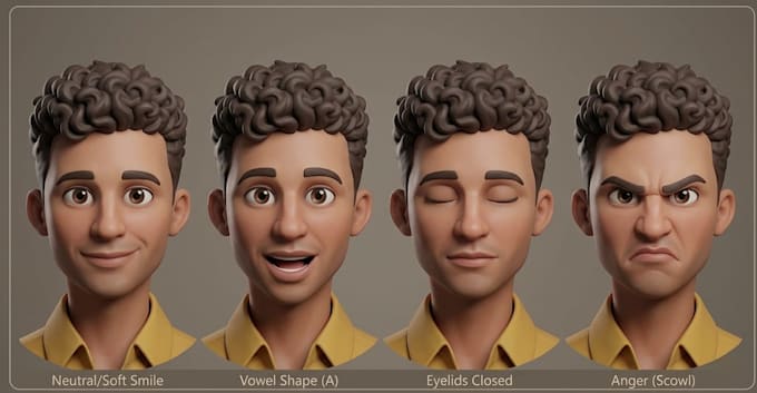 create blend shapes for your 3d models