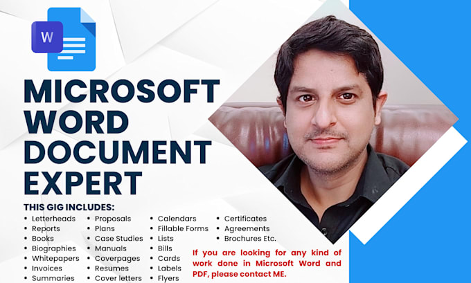 Create edit format design microsoft word documents by Yasirali82 | Fiverr