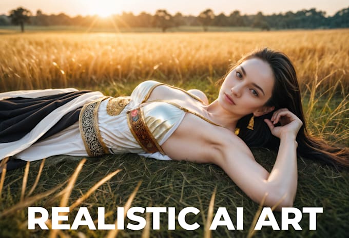 create custom ai art and realistic character portrait