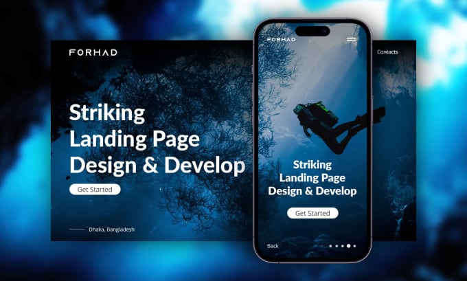 Develop eye catching weblow landing page by Designforhad Fiverr Develop eye catching weblow landing page by Designforhad Fiverr