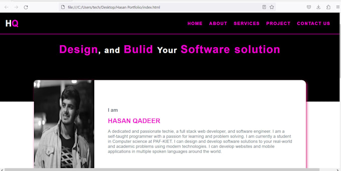 Do html css web design by Hasanqadeer1 | Fiverr
