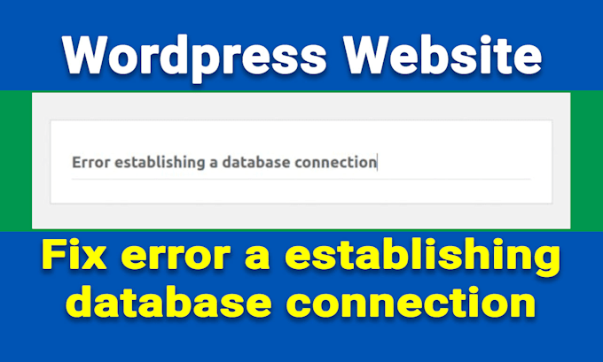 fix error establishing a database connection in wordpress