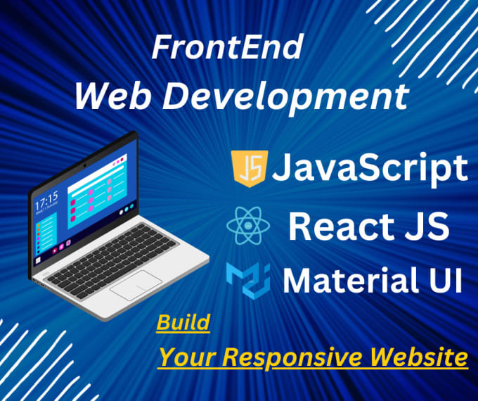 Make react js responsive frontend website with material ui by ...