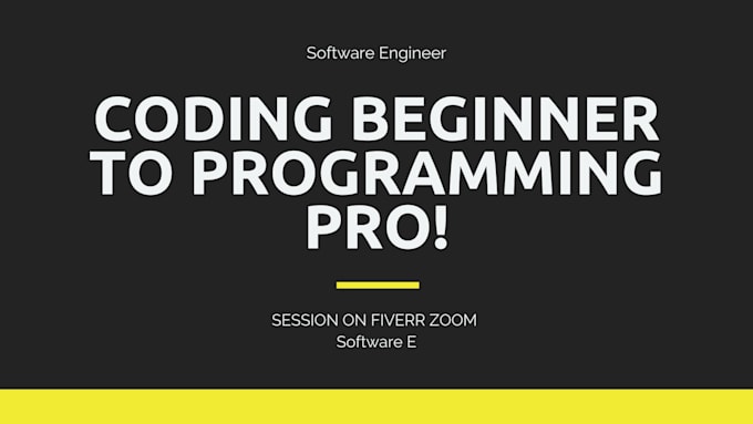 be your expert programming tutor