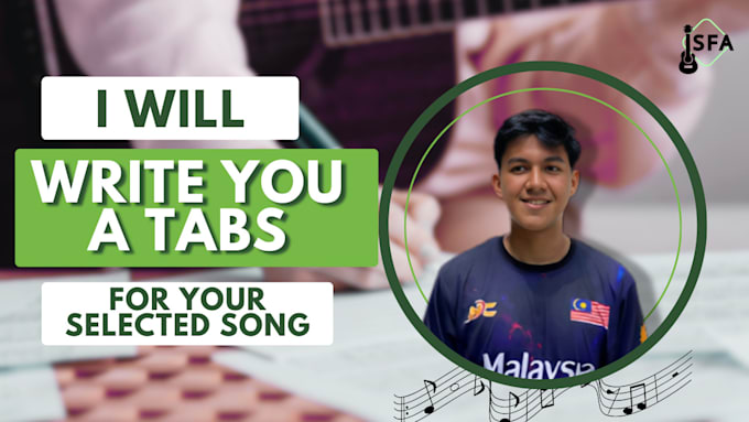 made an original guitar tabs for your selected song
