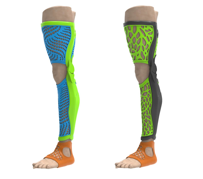 design custom body braces from 3d scan data