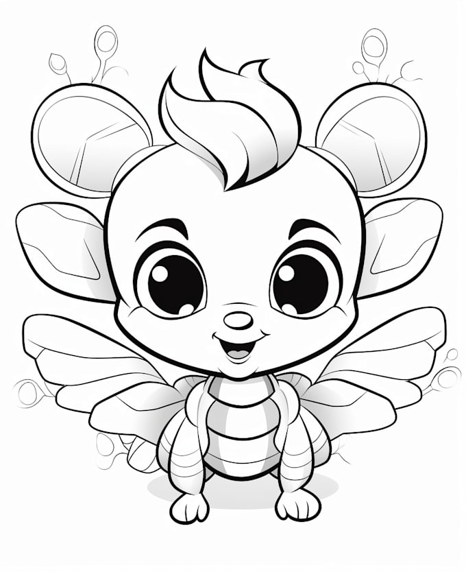 Create an animal themed coloring book for children by Peltoche Fiverr