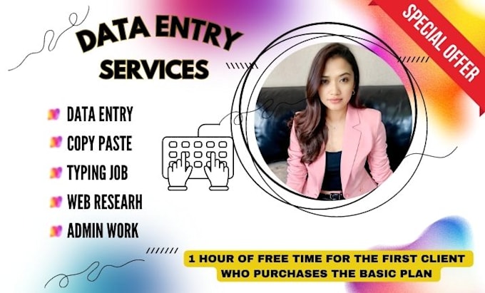 be your efficient virtual assistant for data entry