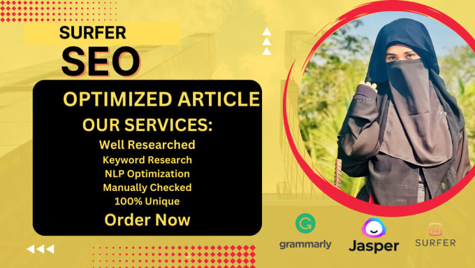 write surfer SEO optimized content using jasper ai and wordpress website manager