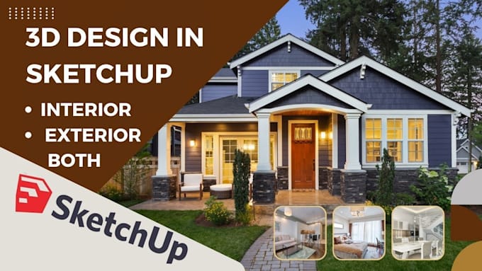 Design your 3d house plan interior and exterior, rendering by Pr ...
