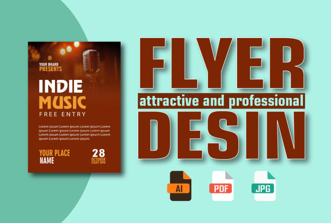 design attractive and professional flyer