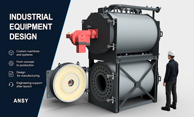 design industrial equipment, machines and systems