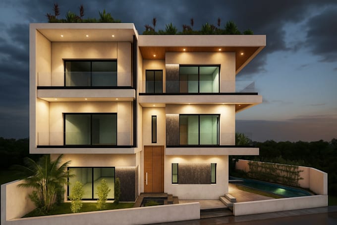 creat realistic architectural modeling