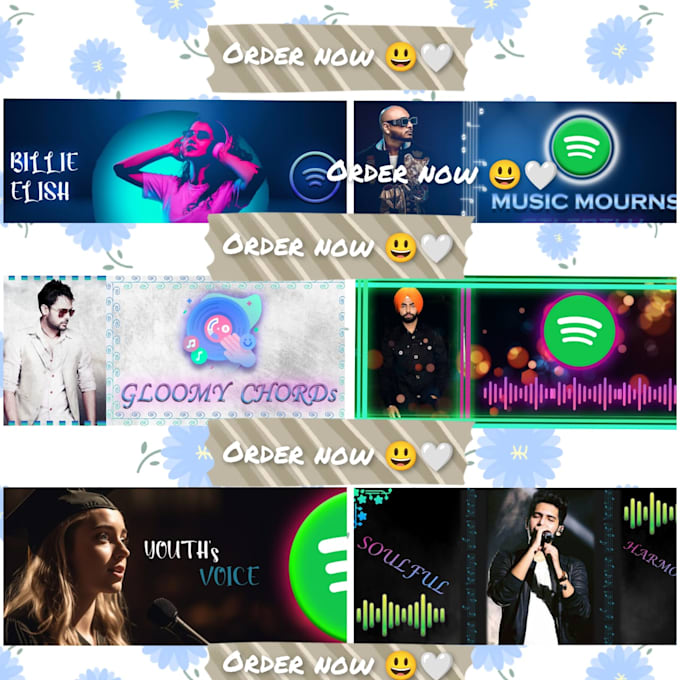 design eye catching spotify artist banner
