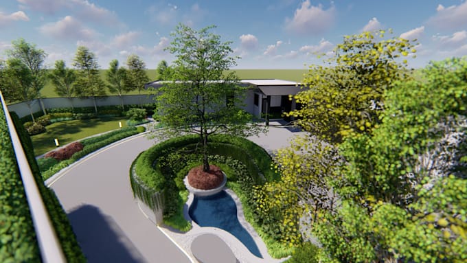 Do superfast 3d model and rendering for landscape design by Xime ...
