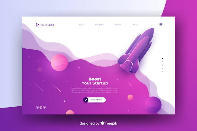 Modern html landing page by Harunnnn2 | Fiverr