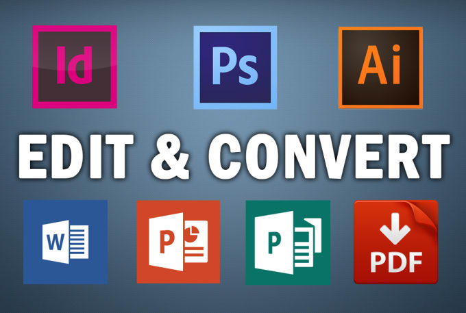 Edit photoshop, illustrator, indesign and ms office files by Naleen123 |  Fiverr