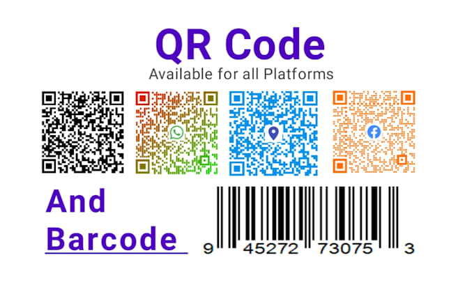 create custom professional product barcode, generate qr code design in 24 hours