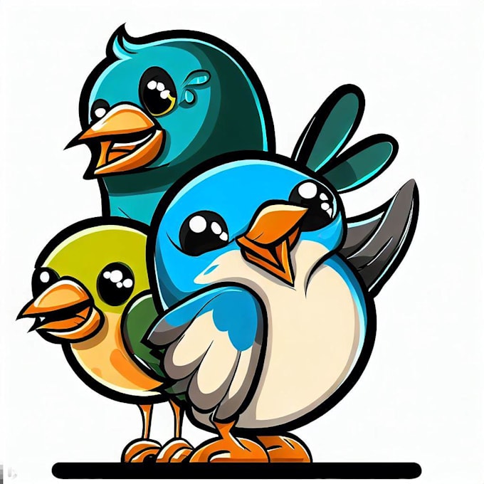 Design Unique Birds Cartoon And Characters By Feestmite Fiverr Design Unique Birds Cartoon And Characters By Feestmite Fiverr