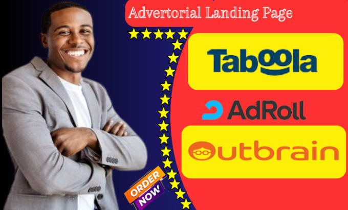 Create advertorial landing page for native ads and adroll taboola and