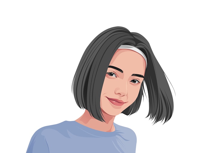 draw cartoon vector portrait with your image