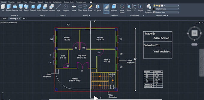 Draw a 2d floor plan in autocad from pdf or hand sketch by Adeelmemom