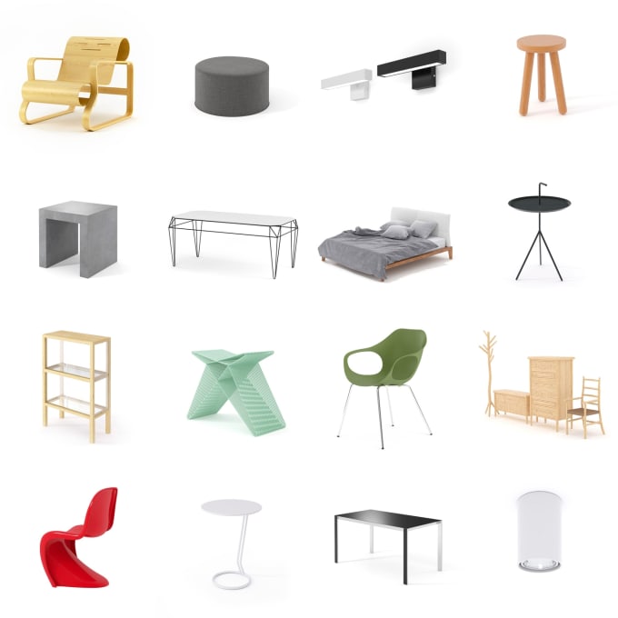 Do bundle 3d furniture models for blender by Eleganciano Fiverr