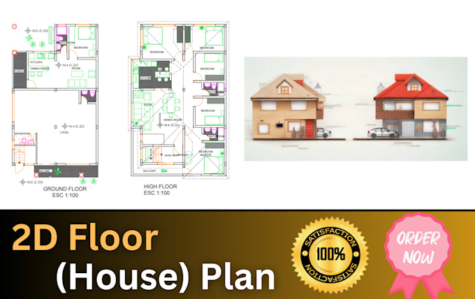 draw architectural 2d plan from pdf, sketch into autocad, chief architect