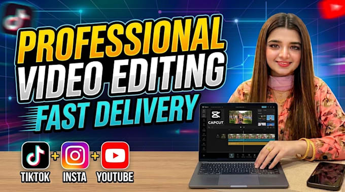 do video editing for instagram reels, tiktok edits and youtube shorts