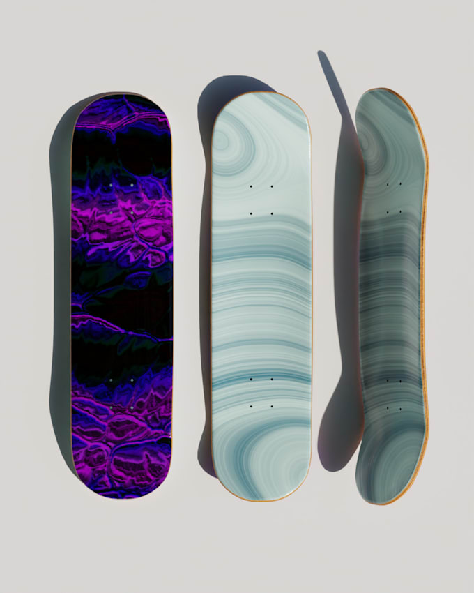 do 3d deck skateboard modelling
