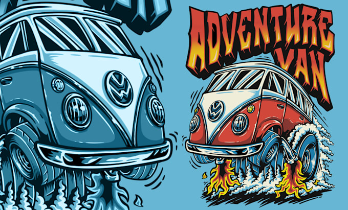 draw rat fink monster cartoon illustration for your merch