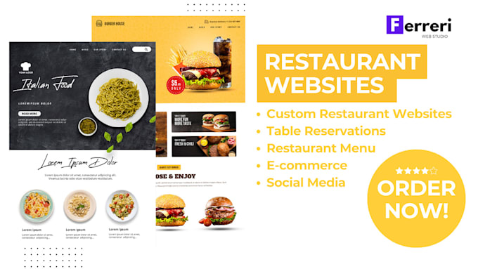 build your restaurant website with ordering system