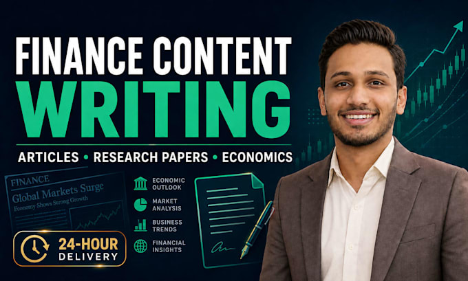 write article or blog post on finance, business, economics