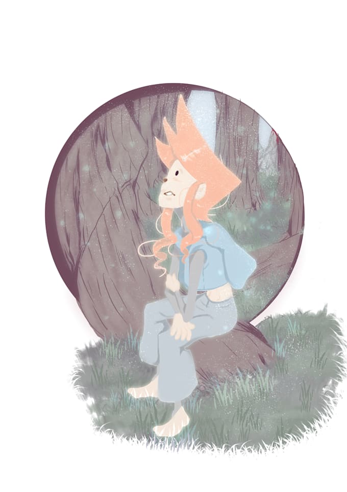 draw you a cute unique cartoony character