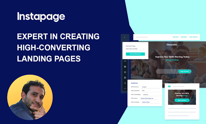 create landing page using instapage