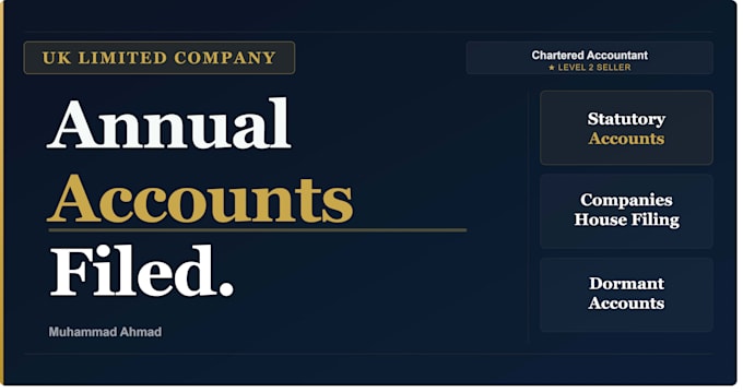 prepare and file annual accounts for your UK limited company
