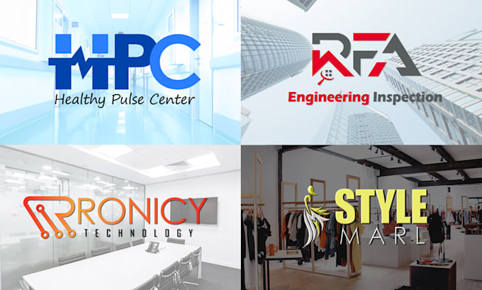 design 2 flat and minimalist logo versions within 12 hours